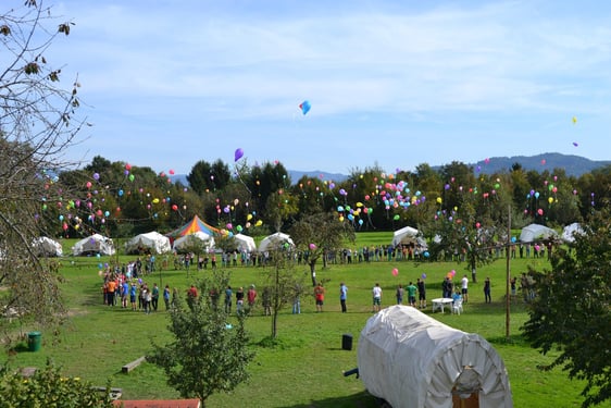 Luftballongstart CVJM Marienhof 2018