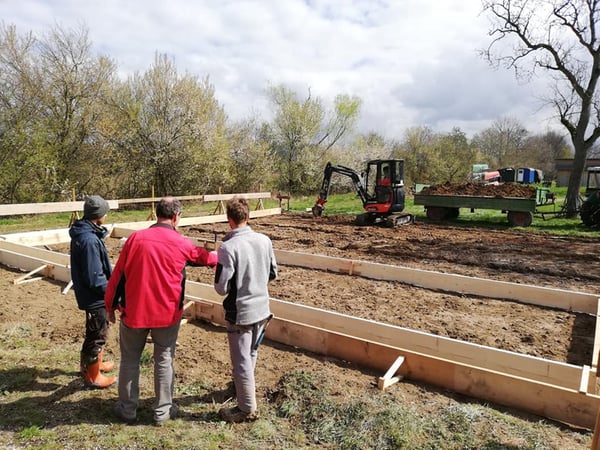 CVJM Marienhof 2019 Fundamentarbeiten Hirtenhütte I