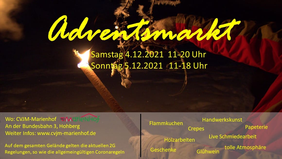 Adventsmarkt CVJM Marienhof 2021